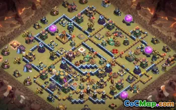 Tòa thị chính 14 Bố cục COC BASE & MAPS - CƠ SỞ NHÀ & WAR #13534