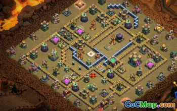 Belediye Binası 14 COC BASE Düzenleri: Savaş, Kupa ve Ev Haritaları #15617