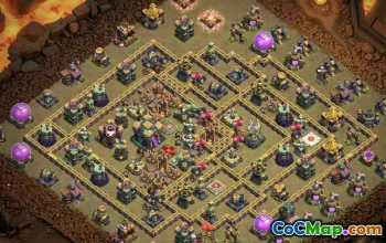 Belediye Binası 14 COC BASE Düzenleri: Savaş, Kupa ve Ev Haritaları #15675