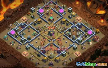 Town Hall 14 CWL Base | Clash of Clans CWL Strategy & Link #49367