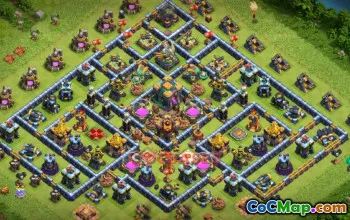 Town Hall 14 Farming Base: Anti-Ground & Trophy Protection #21376