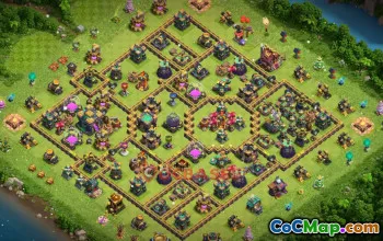 Town Hall 14 Farming Base - Clash of Clans | Copy Base Link #49400
