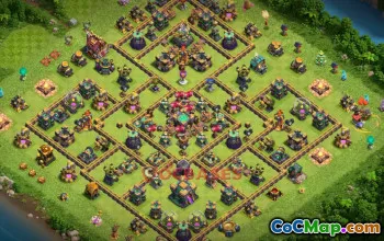 Town Hall 14 Farming Base - Clash of Clans | Copy Base Link #50673