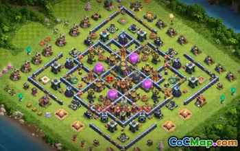 Town Hall 14 Farming Base: Copy Link & Strategies | COC #19997