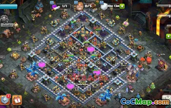 Town Hall 14 Hybrid Base | Clash of Clans Base Link #49341