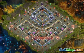 Town Hall 14 Hybrid Base - Clash of Clans | Copy Base Link #49364