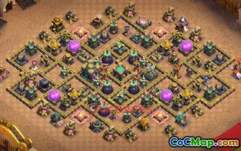 Town Hall 14 Hybrid Base | Clash of Clans Strategy Link #52499
