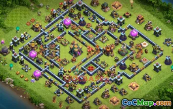 Town Hall 14 Hybrid Base - Clash of Clans Trophy Defense #19774