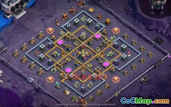 Town Hall 14 Hybrid Base | Clash of Clans Trophy & Farming Setup #48843