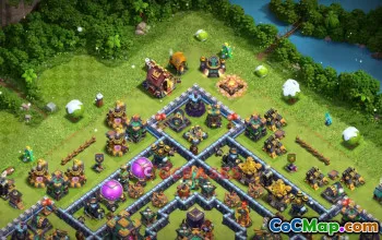 Town Hall 14 Hybrid Base – Clash of Clans | View Base Link #49370