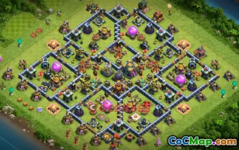 Town Hall 14 Hybrid Base: Optimal Design for Clash of Clans #20784