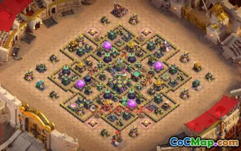 Town Hall 14 Hybrid Base with Copy Link #55662