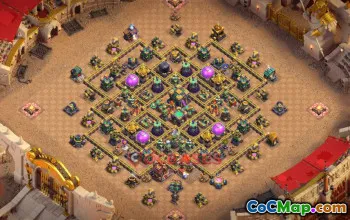 Town Hall 14 Hybrid Base with Copy Link #56798