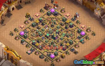 Town Hall 14 Hybrid Base with Copy Link #56801
