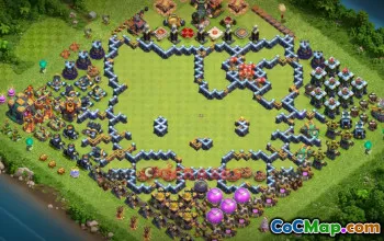 Town Hall 14 Progress Base for Clash of Clans: Fun Strategies! #20754