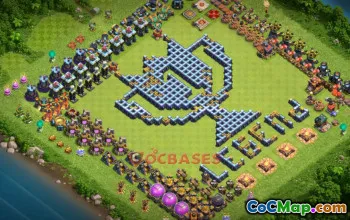 Town Hall 14 Progress Base: Fun Copy Base for Clash of Clans #21210