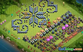 Town Hall 14 Progress Base Guide - Clash of Clans #21079