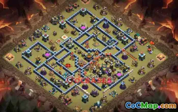 Town Hall 14 War Base: Anti 3 Star & Anti Air Strategies #24116