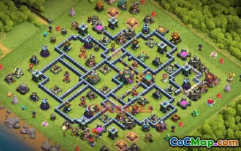 Town Hall 14 War Base | Clash of Clans | Base GG #49347