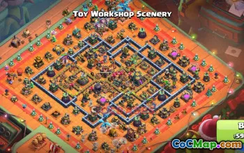 Town Hall 14 War Base - Clash of Clans | Copy Base Link #49351