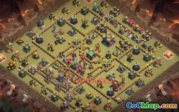 Town Hall 14 War Base Clash of Clans | Copy Base Link #49440