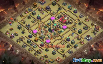 Town Hall 14 War Base | Clash of Clans War Base Link #48844