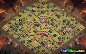 Town Hall 14 War Base | Clash of Clans War Base Link #49375