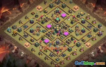 Town Hall 14 War Base - Clash of Clans War Defense (Copy Link) #49377