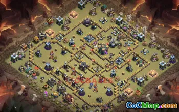 Town Hall 14 War Base - Clash of Clans War Defense Guide #50771