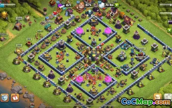 Town Hall 14 War Base | Clash of Clans War Defense Link #48846