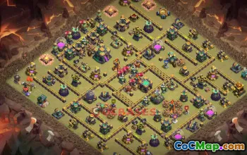 Town Hall 14 War Base | Clash of Clans War Defense Link #49374
