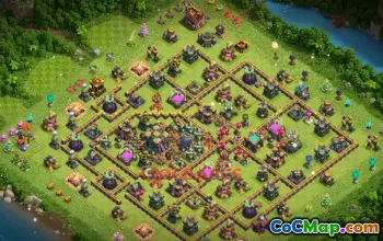 Town Hall 14 War Base | Clash of Clans War Defense Link #49408