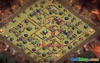 Town Hall 14 War Base | Clash of Clans War Defense Link #49416