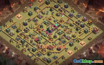 Town Hall 14 War Base | Clash of Clans War Defense Link #49417