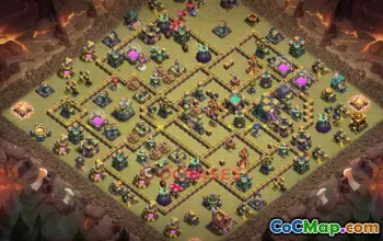 Town Hall 14 War Base | Clash of Clans War Defense Link #49429
