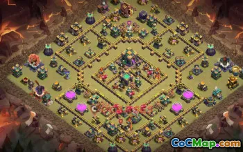 Town Hall 14 War Base | Clash of Clans War Layouts & Link #48842
