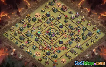Town Hall 14 War Base | Clash of Clans War Layouts & Link #49419