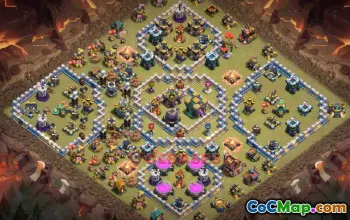 Town Hall 14 War Base for Clash of Clans | Copy Link #48853