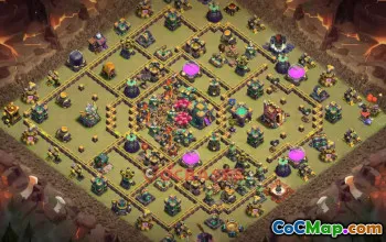Town Hall 14 War Base with Copy Link #55644
