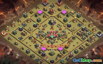 Town Hall 14 War Base with Copy Link #55650