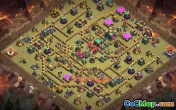 Town Hall 14 War Base with Copy Link #55654