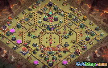 Town Hall 14 War Base with Copy Link #55660