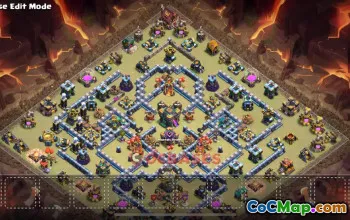 Town Hall 14 War Base with Hero Hall | Clash of Clans Strategy #49359