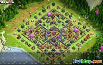 Town Hall 15 Hybrid Base - Clash of Clans Updated TH15 Design #49265
