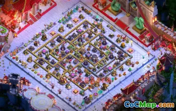 Town Hall 15 Hybrid Base with Anti-3 Star Defense #56796