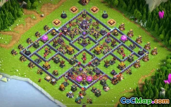 Town Hall 15 Hybrid Base with Copy Link #55399