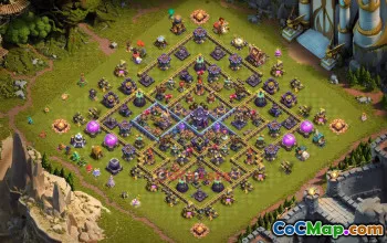 Town Hall 15 Hybrid Base with Copy Link #55561