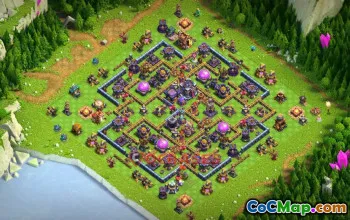 Town Hall 15 Hybrid Base with Copy Link #55577