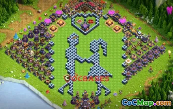 Town Hall 15 Progress Base for Clash of Clans - Fun Designs! #21493