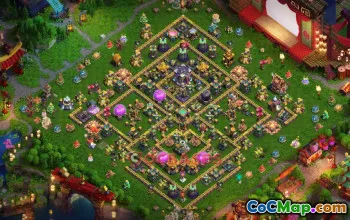 Town Hall 15 Trophy Base with Copy Link #56792